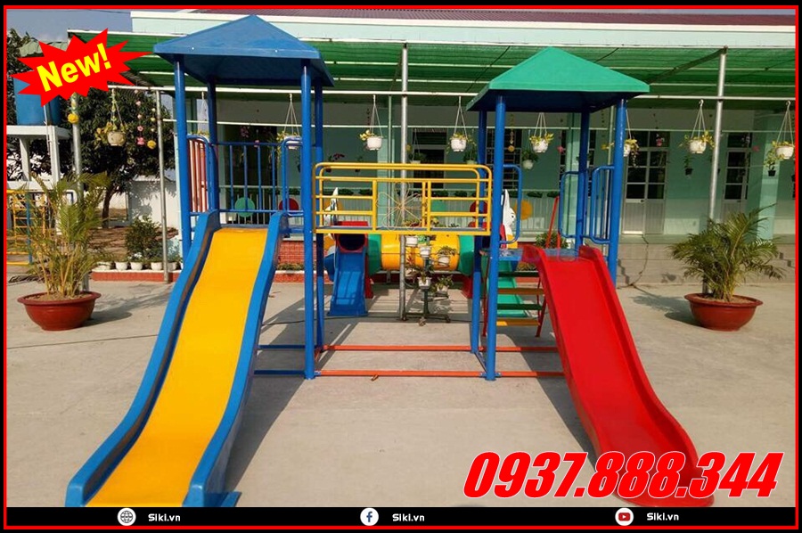 Cách sử dụng đồ chơi cầu trượt ngoài trời hiệu quả